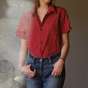 Tantrums vintage button up shirt